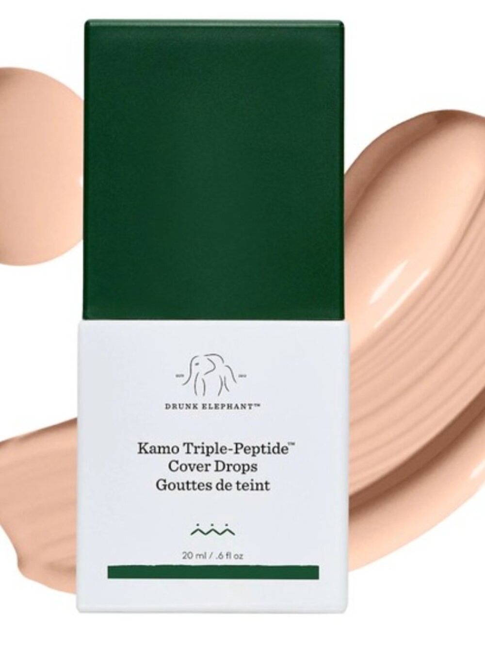 Drunk Elephant Kamo Triple-Peptide Multi-Use Serum Foundation Shade Fair 2C